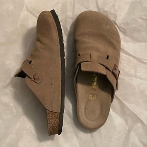 Birkenstock Boston Suede Clogs